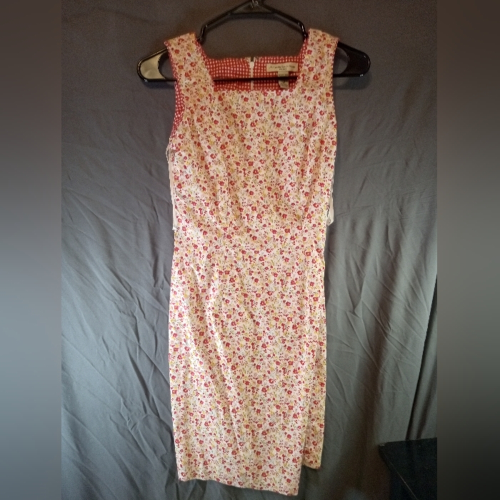 Amanda Smith Floral Sleeveless Dress - Pink and White